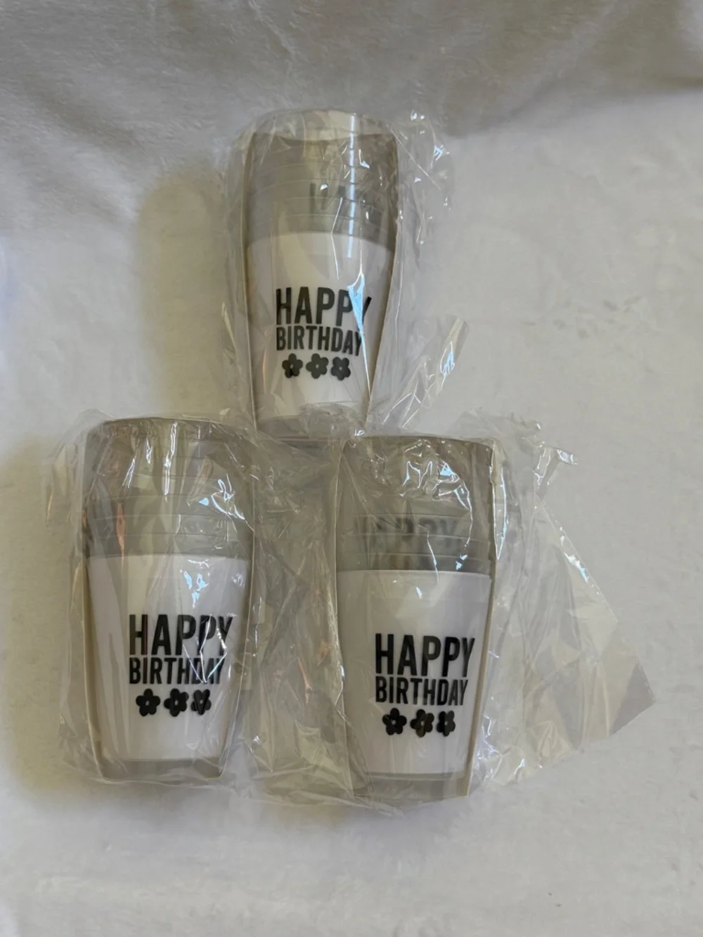 Santa Barbara Design Studio Happy Birthday Party Set 3 Napkin Packs 3 Cup Packs